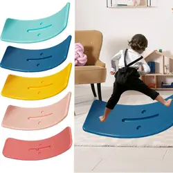 Balance Board Kids Yoga Curvy Board Rocker Board Wobble Disk Balance Board Trainer For kid Toddler Teens Adults Balance Exercise