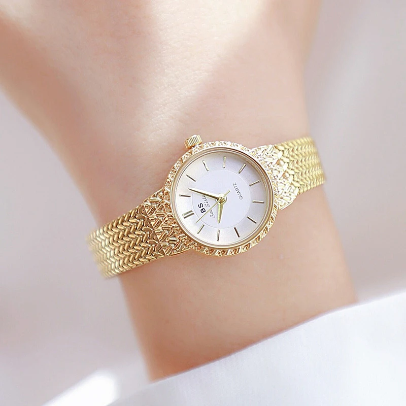 Nieuwe Horloge Vrouwen Kleine Wijzerplaat Rvs Zilver Quartz Minimalistische Klok Dameshorloge Elegante Casual Pols Horloges Voor Vrouwen