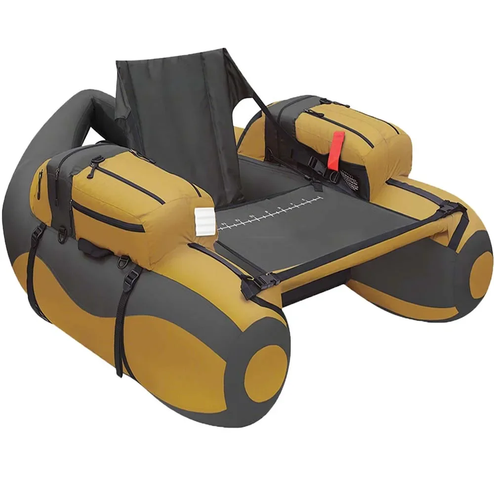 SALE ! Good Quality Polyester Fabric Waterproof Material Float Tube Inflatable Belly Boats Fishing Boat For Sale