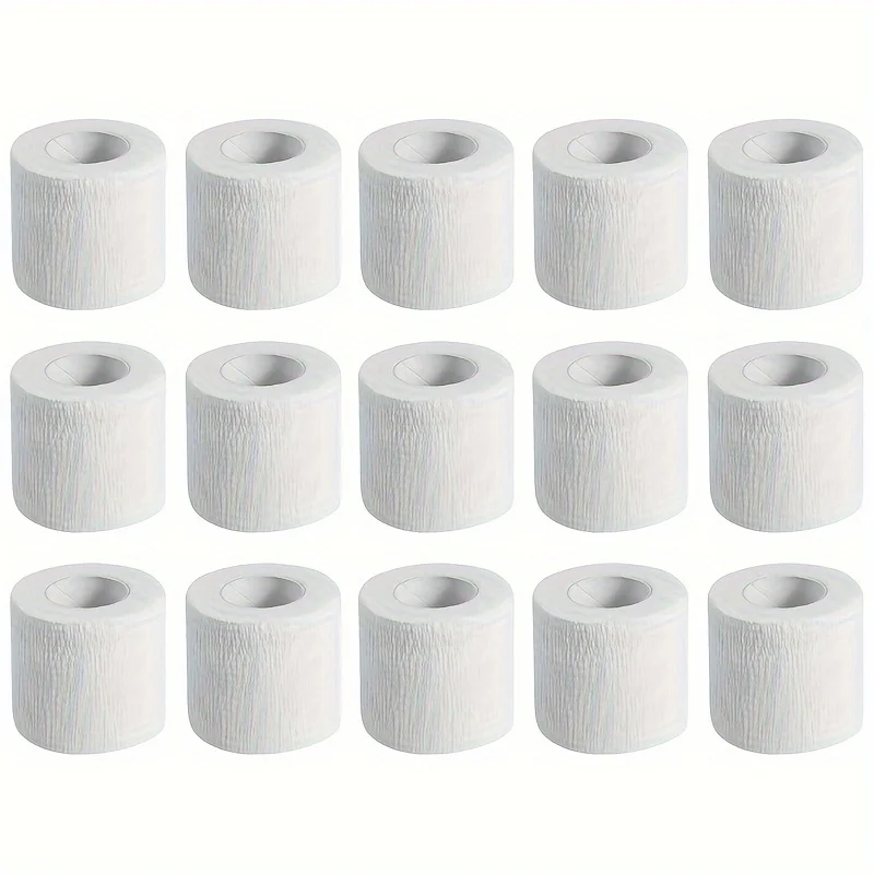 

Cohesive Bandage, 15 Rolls Self Adherent Vet Wrap, 5cm x 4.5cm Football Sock Wrap & Shin Guard Tape, for Wrist & Ankle