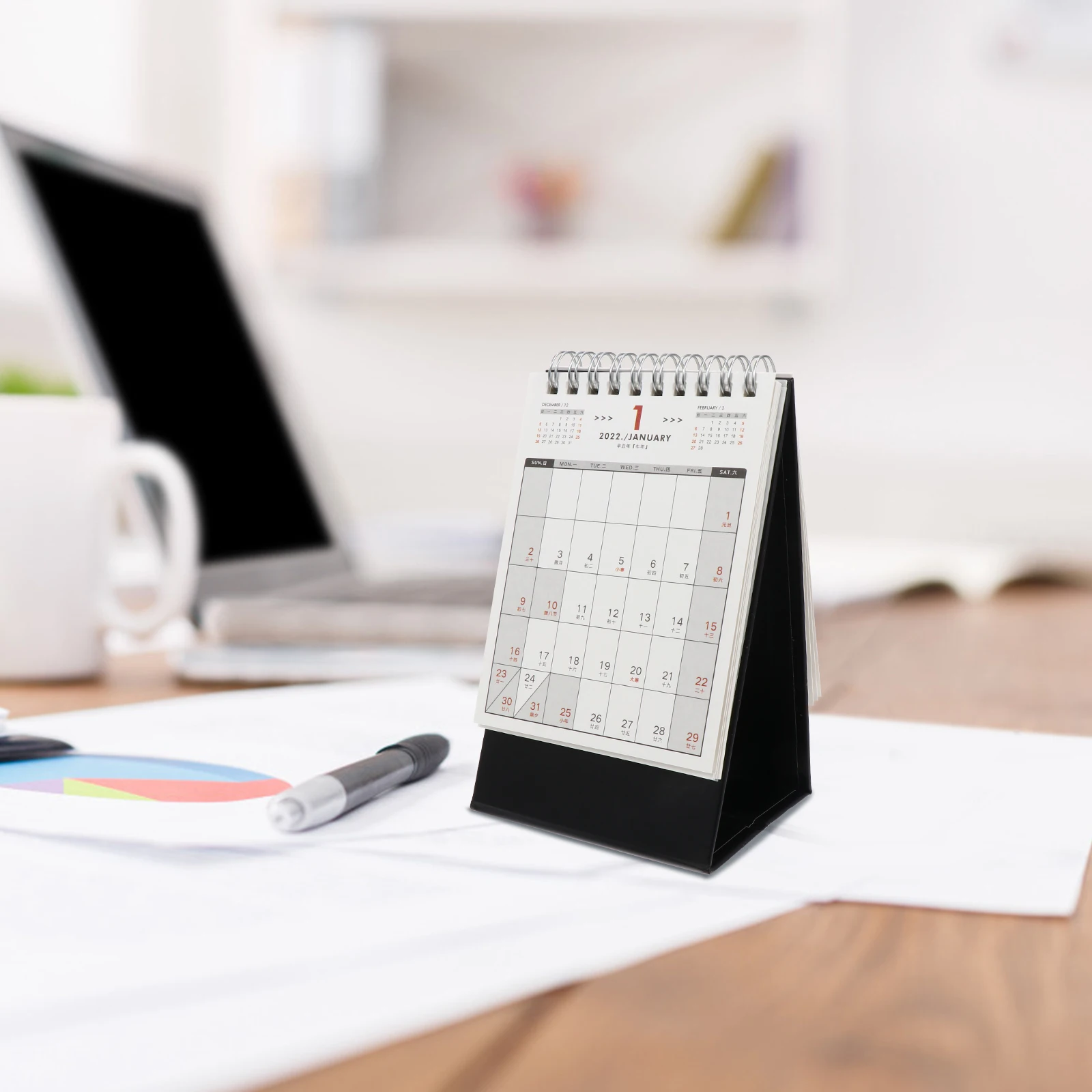 Desktop Notebook Calendar Memo Pad Small Yearly Mini Planner Paper Decoration Baby