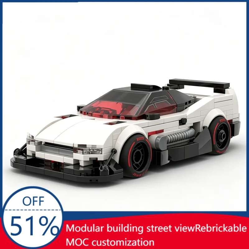 

345 PCS MOC 1996 NSX Custom Sports Car Building Blocks Educational DIY Assembly Toy Customize Gifts For Collection And Display