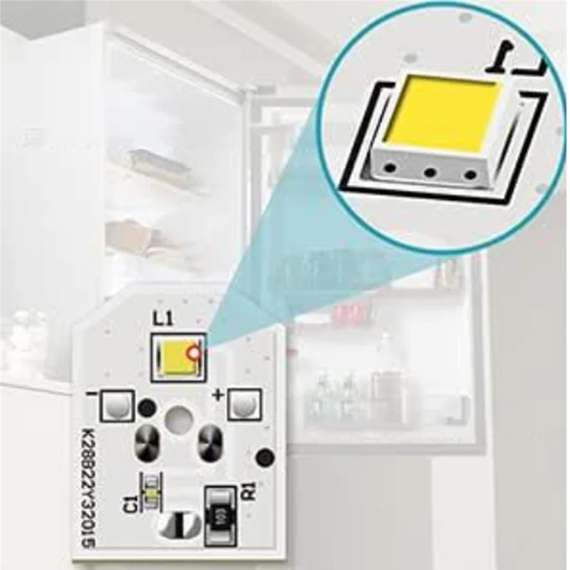 5 Pieces WR55X11132 Refrigerator Light LED Bulb Compatible With 3033142 WR55X25754 WR55X26486 PS4704284 EAP12172918