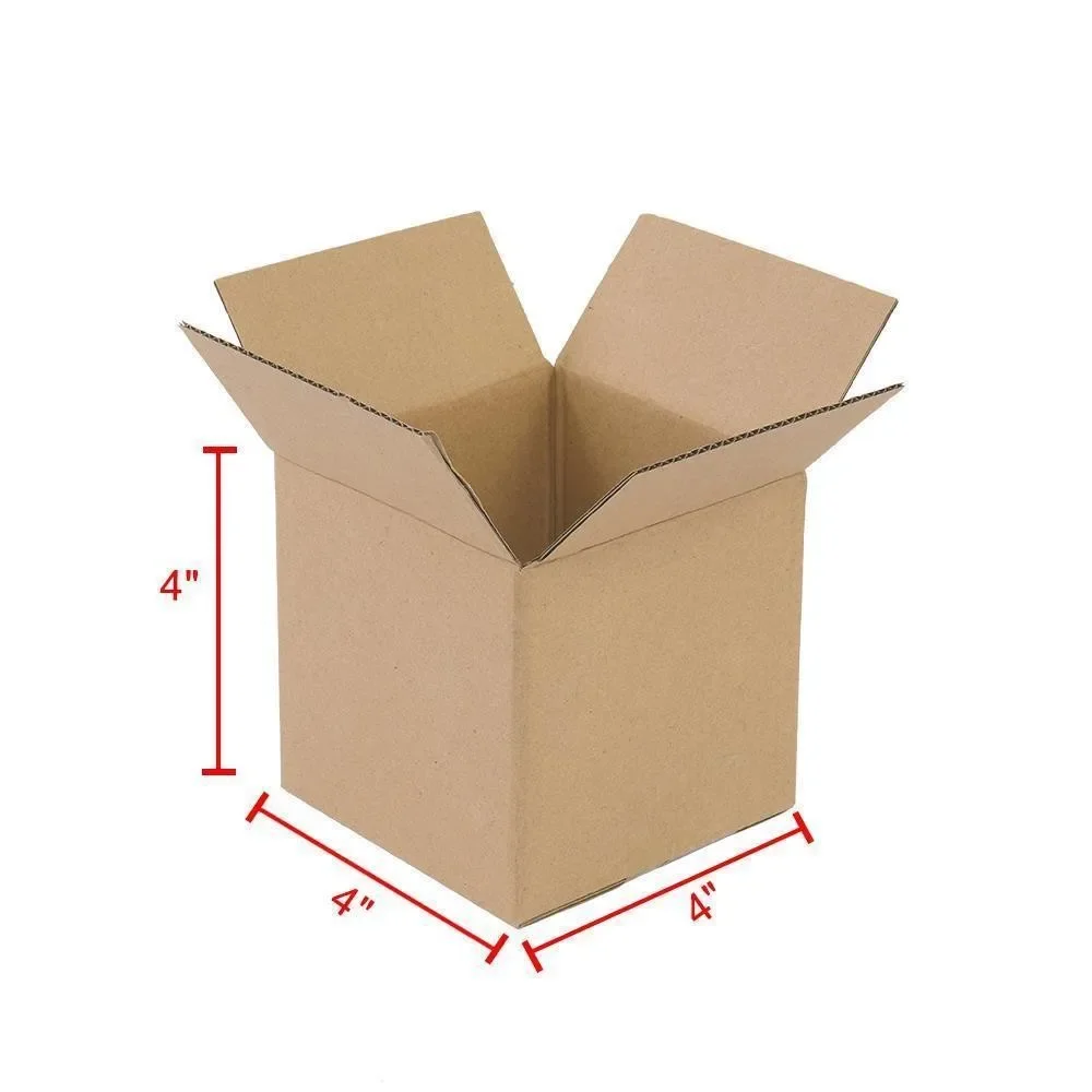 100 pcs 4x4x4 PREMIUM Cardboard Paper Boxes Mailing Packing Shipping Storage Box