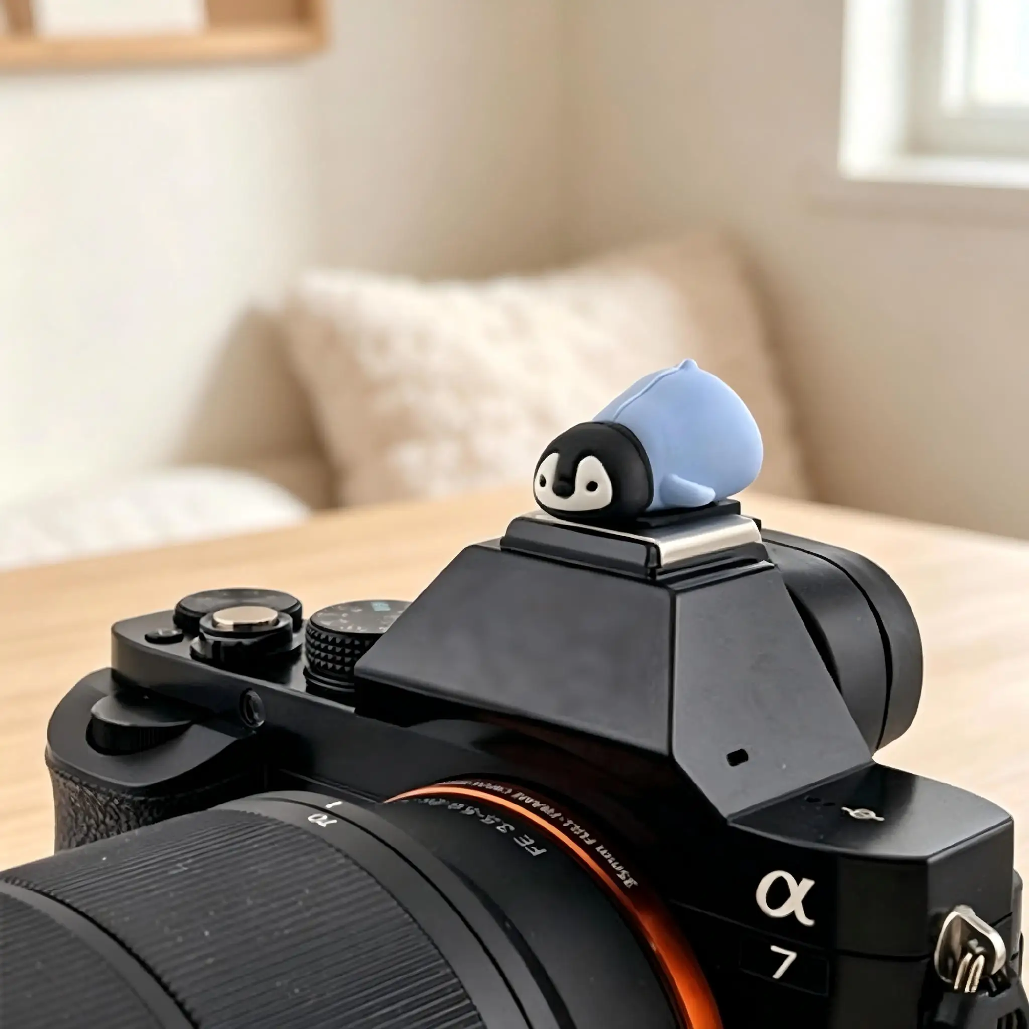 Penguin Hot Shoe Cover, Dustproof Anti-Scratch Protect Hot Shoe Port, Personalized Decor, For Sony A7M4 A7C Canon R50 Nikon Z30