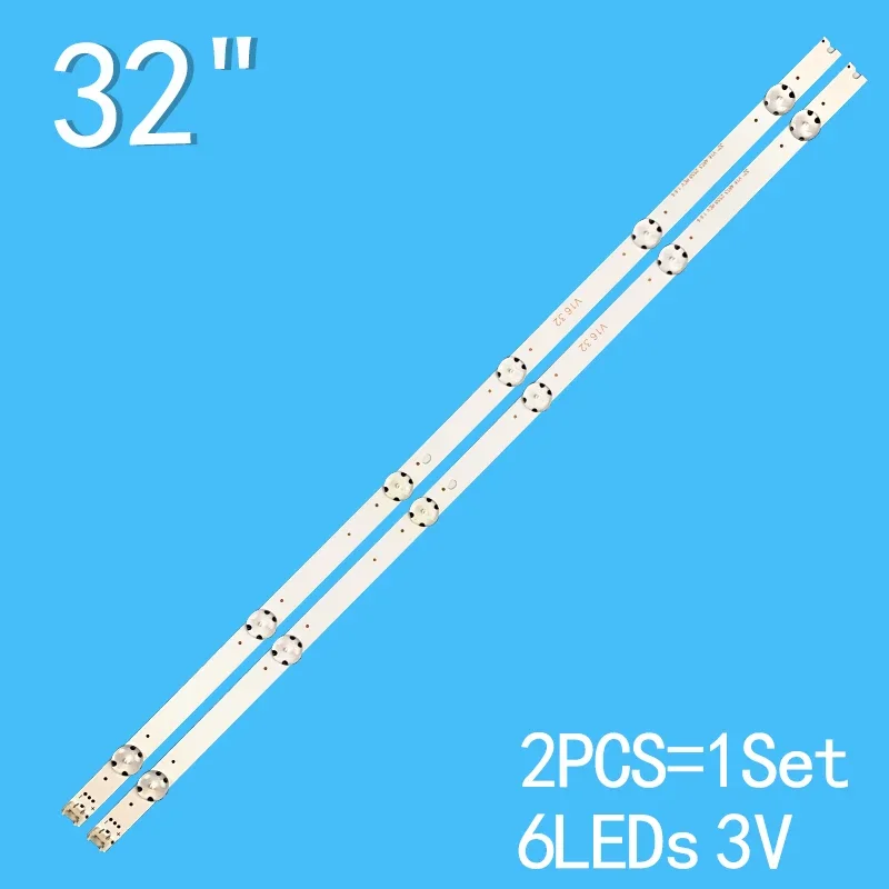 Светодиодная лента для подсветки LG 32LH530v 32LH604 32LH604V-ZB LC320DUE FJ M1 6916L-2558A 32' V16 ART3 V16 32, 619 мм, 6 светодиодов