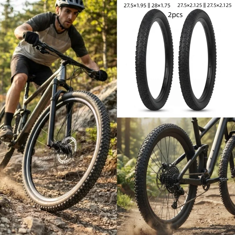 2 Pcs MTB Mountain Bike Tires 29/27.5x2.125 27.5x1.95 28x1.75 Bicycle Tyres Off-Road Cycling Replacement Outer Parts Accessories