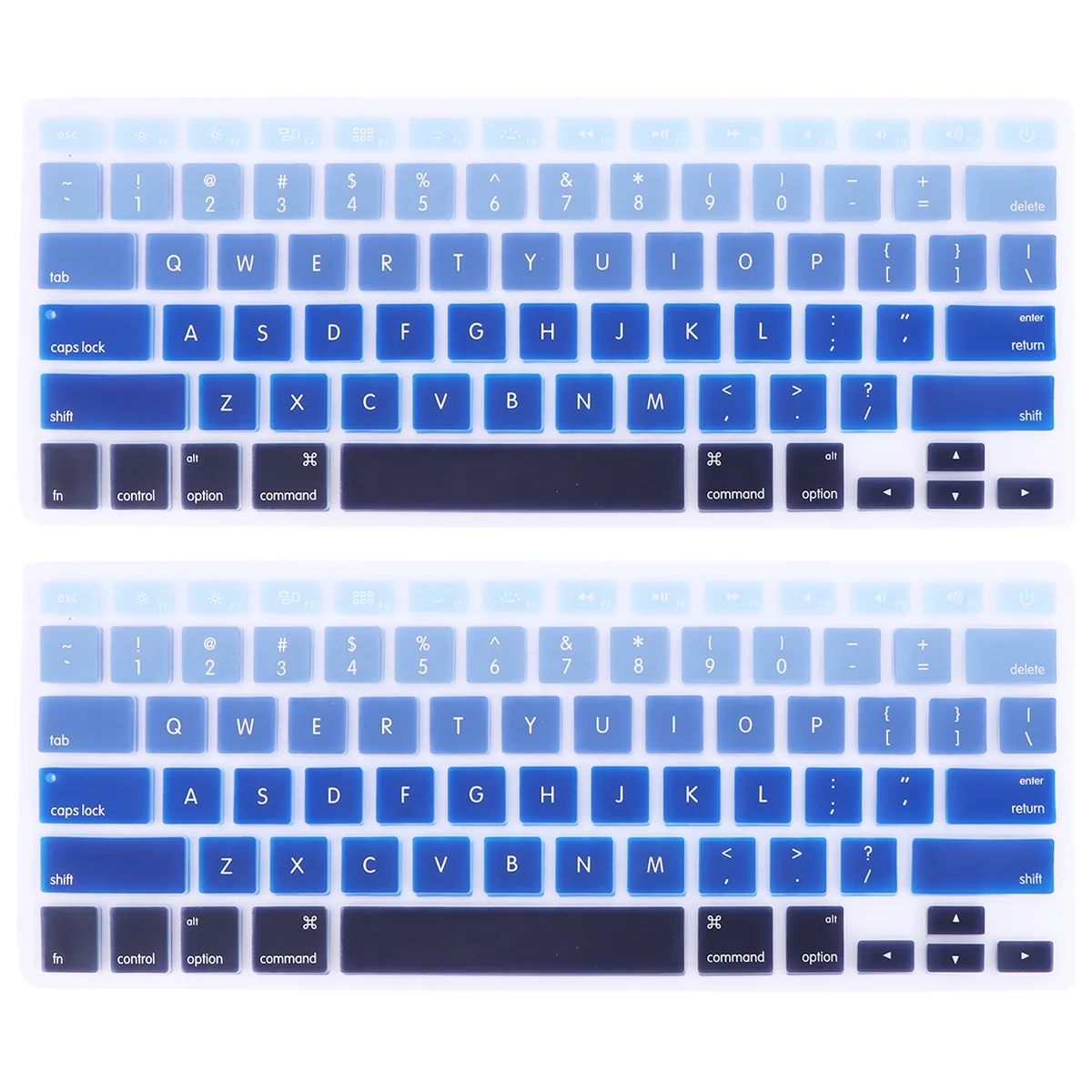 

2pcs Keyboard Protective Film Thin Silicone Cover For Laptop Waterproof Dustproof Spill Resistant Easy With Pro