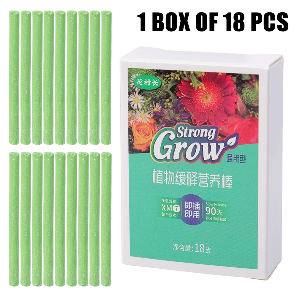 Universal Indoor Food Nutrition Stick, Potted Flower Growth Enhancer, Bar para Casa e Jardim, Acessórios domésticos, 18pcs