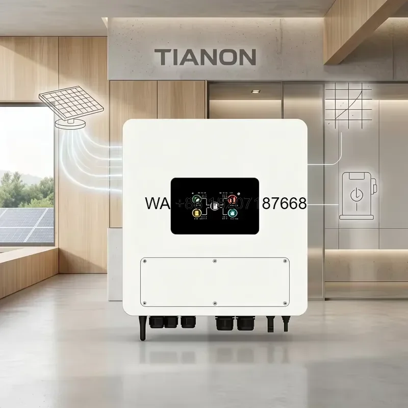 Wmwmnu for Tianon 230Vac IP65 3kW Dual Output Hybrid Solar Inverter on Grid Solar System AC Inverters for Residential Energy