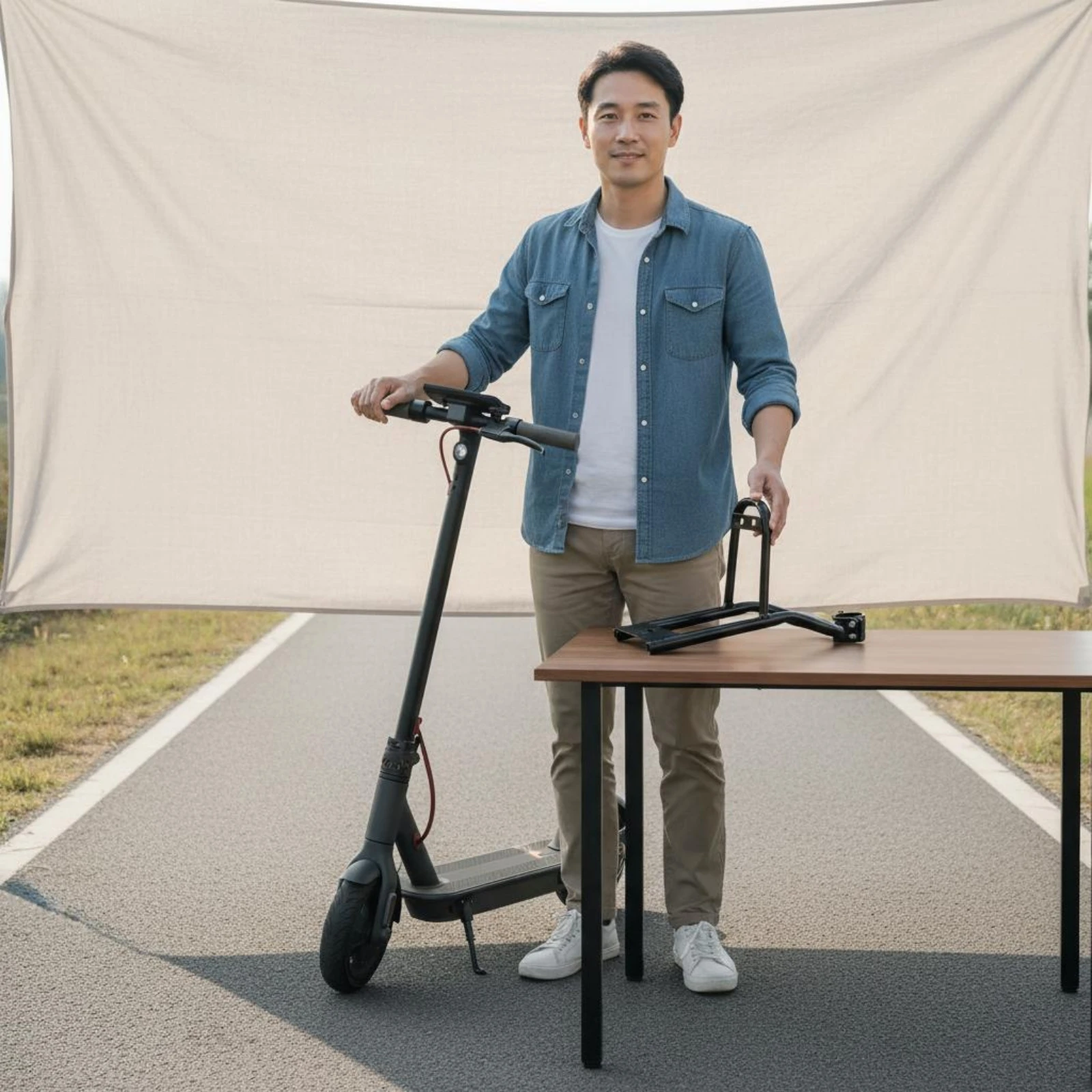 

Scooter Carrier Mounting Bracket Easy Installation Electric Scooter Rear Rack Vehicle Accessory Quick Detachable Sturdy-Duty