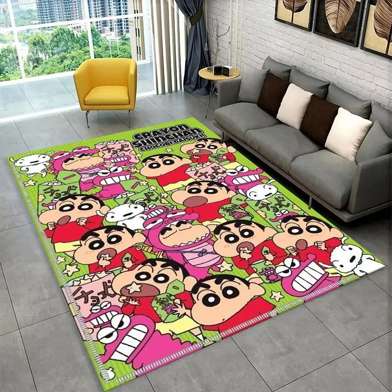 Funny C-Crayon Shin-chans Cartoon Living Room Non-Slip Area Rug Soft Carpet for Bedroom  Playroom Sofa,Home Decor Doormat Gift