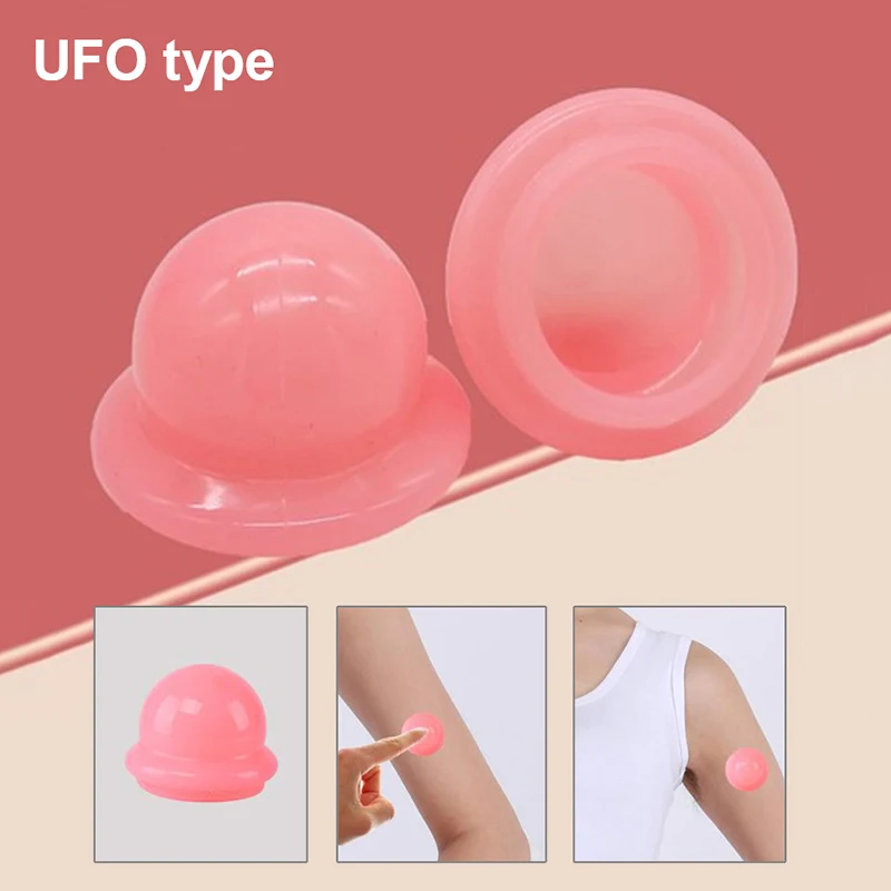 Silicone Vacuum Cupping Massage Jars Anti Cellulite Massage Facial Suction Cups Face Neck Lift Skin Scraping Guasha Anti Wrinkle