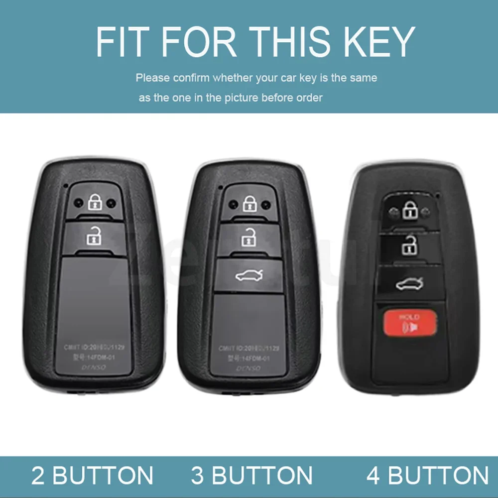 Black Transparent TPU Remote Car Key Case Cover for Toyota RAV4 Highlander C-HR Prius Land Cruiser Prado CHR Camry Corolla Shell