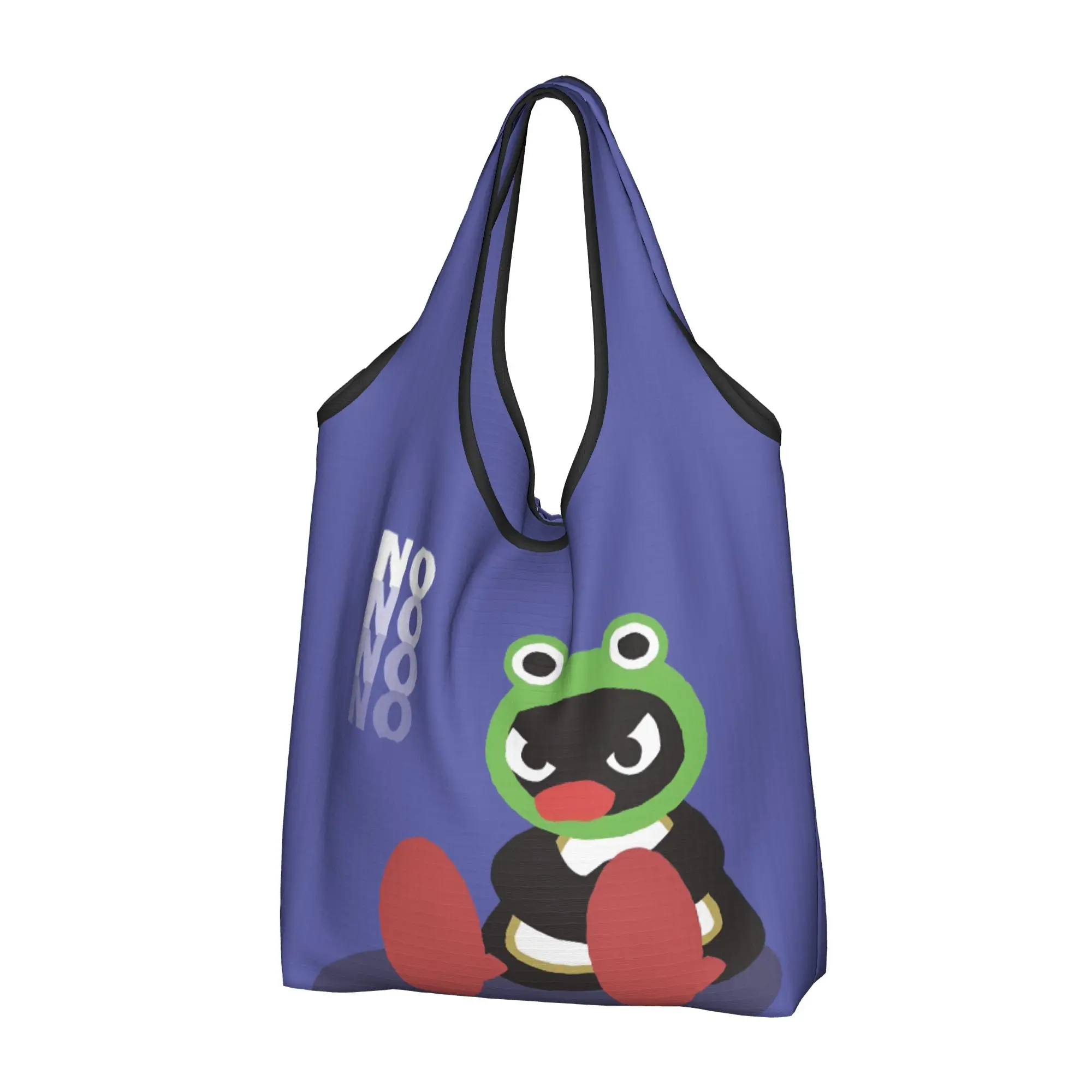 Fashion Penguin Cartoon Manga Shopping Tote Bags Portable Hot Groceries Shoulder Shopper Bag
