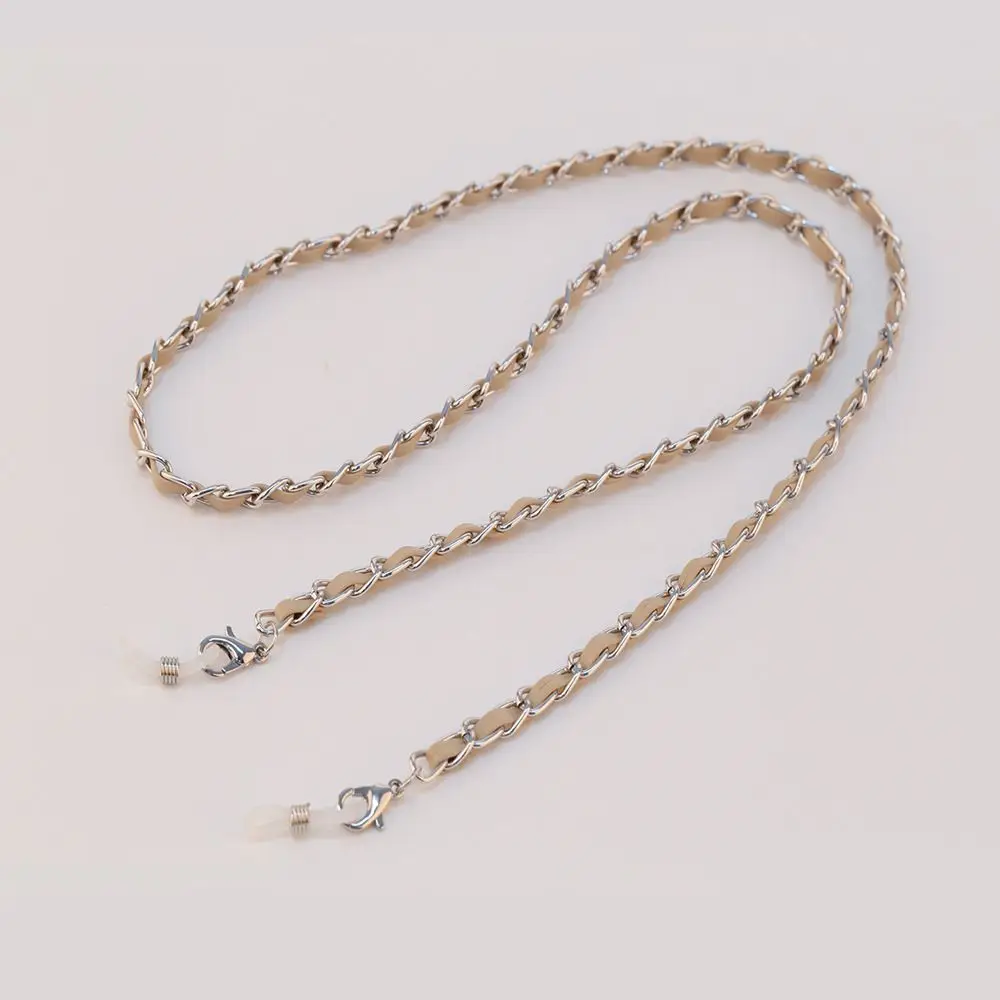 

Elegant Chilly Lanyards PU Necklace Temperament Alloy Mask Chain Glasses Chain Women Eyeglasses Accessories Korean Style Chain