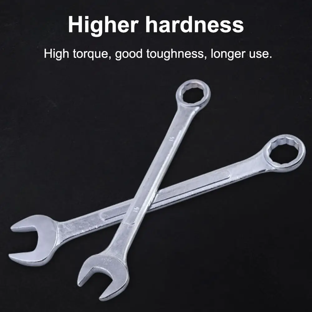 Combination Ratchet Wrench Set Chrome Vanadium Steel Spanner with Bag Multitool Hand Tools Wrench Set Car Repair Tools