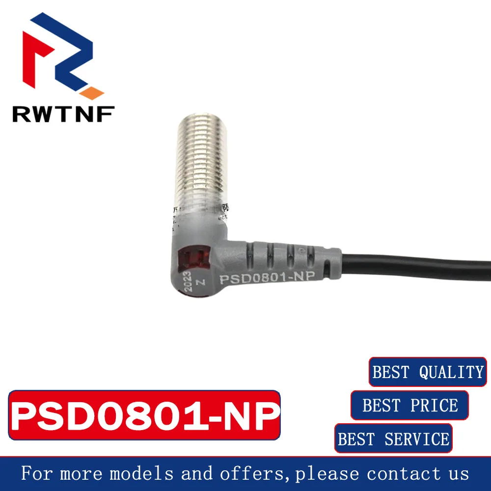 Brand New Genuine PSD0801-NP RIKO Inductive Proximity Sensor Switch L Right Angle Type 4-Wire