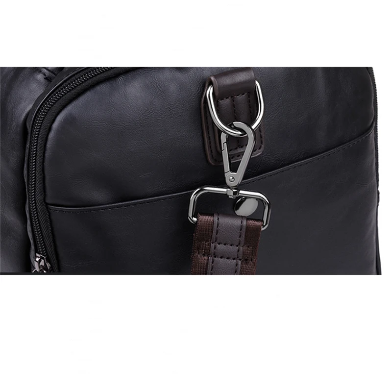 New Fashion Men's Handbag Large Capacity Waterproof Senior Designer Travel Sports Luggage Bag PU Handbag Fitness Bag