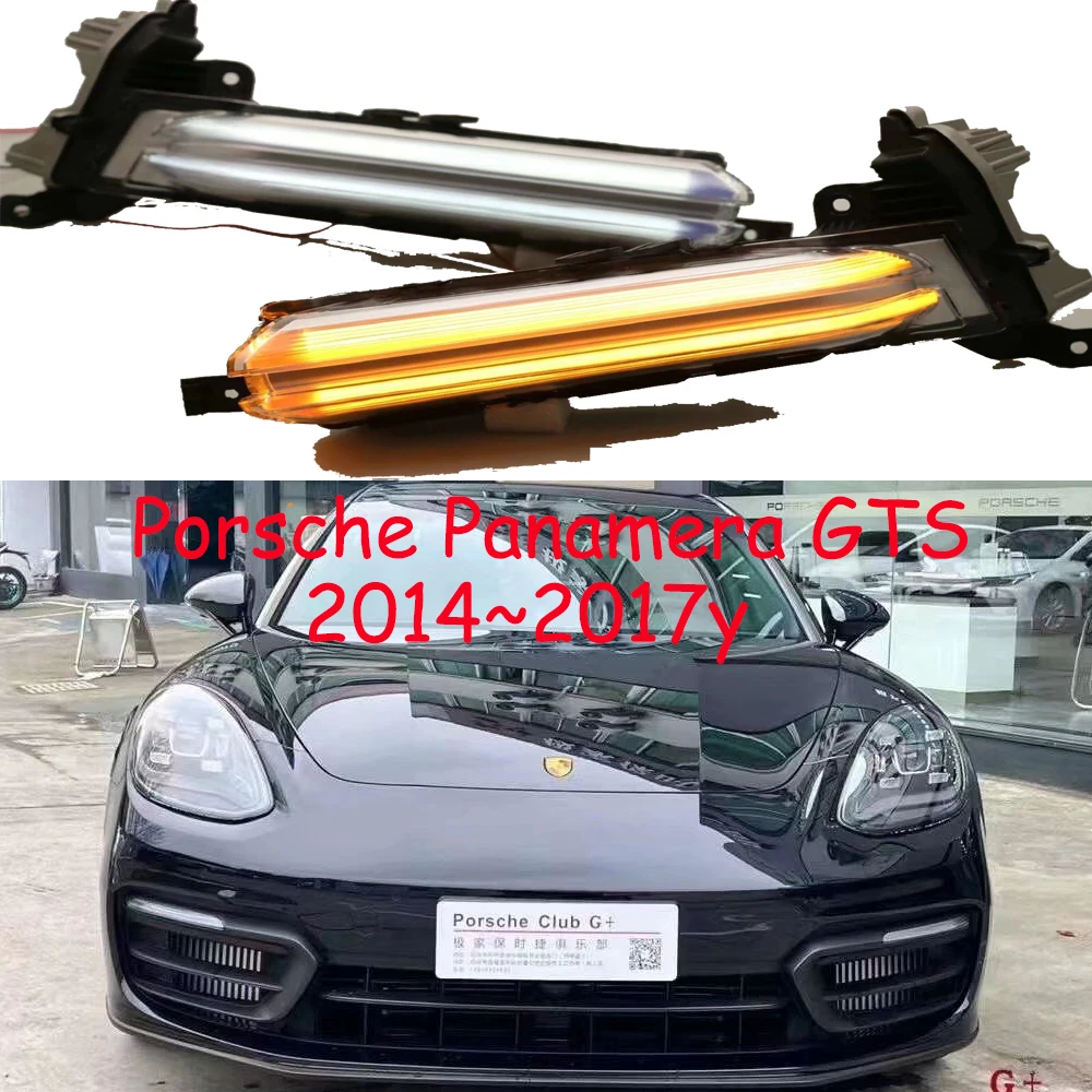 car bumper headlight for porsche panamera daytime light 2014~2017y DRL car accessories LED headlamp for panamera fog light