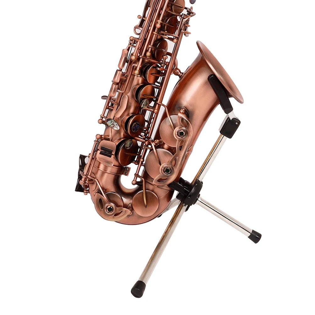 

Saxophone Stand Brackets Display Small Trumpet Instrument Portable Holder Foldable Wind