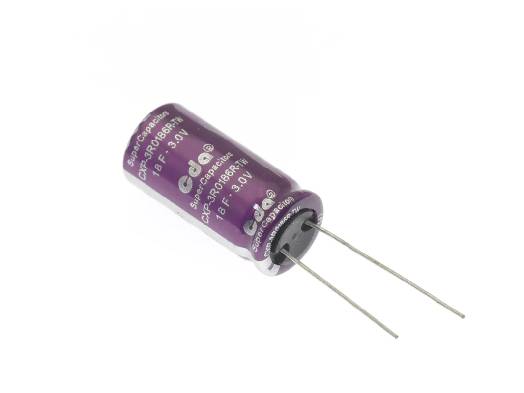 2 piezas de condensadores superfaradios de 3.0V18F, con capacidades de 1F, 2F, 3.3F, 5F, 7F, 10F, 15F, 20F, 30F, 50F, 60F, 100F y 120.