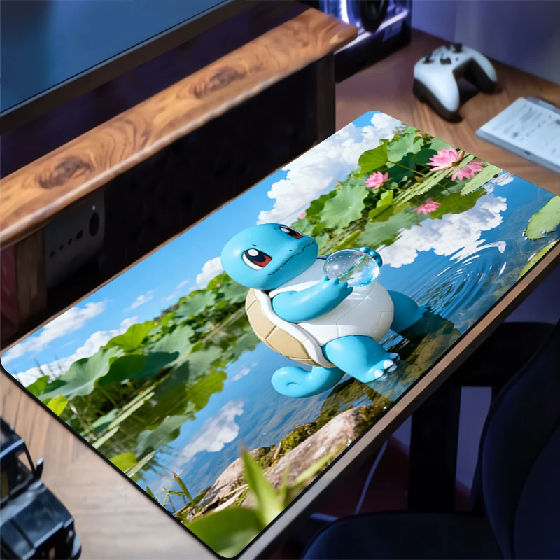 

Mouse Pad Large Game Keyboard Desk Mouse Mat Carpet Laptop Edge White Tapis Souris Gaming Notbook PC P-Pokemons 90x40cm Mousepad