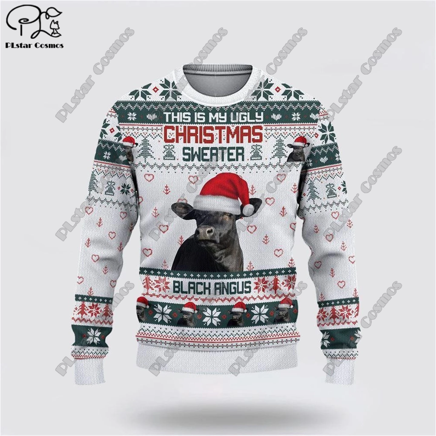 New 3D Printed Animal Custom Series Cute Christmas Pattern brutto maglione Street Casual Winter felpa S-1