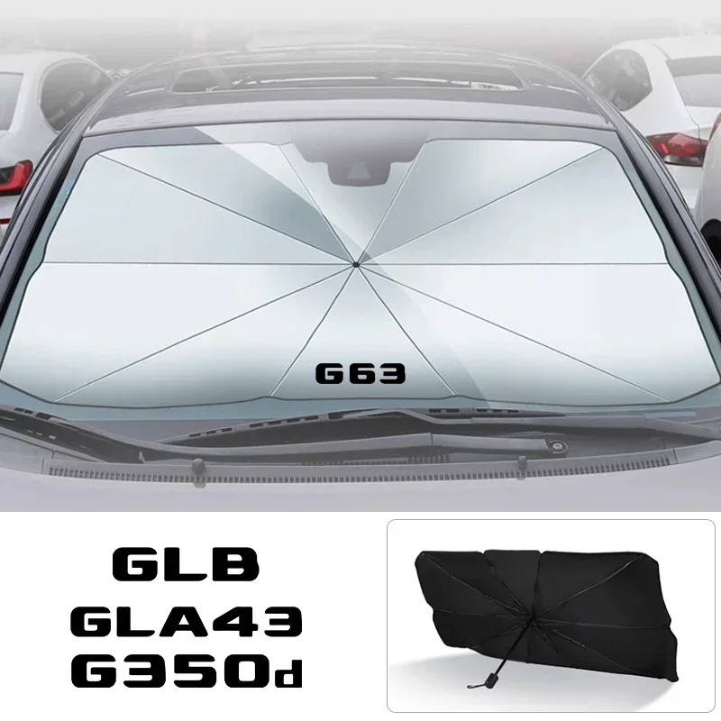 Car Insulated Windshield Sunshade for Mercedes Benz G63 G350d G500 GLA GLA43 GLB GLC GLC43 GLE GLK GLE GLS 63 Car Sunshade