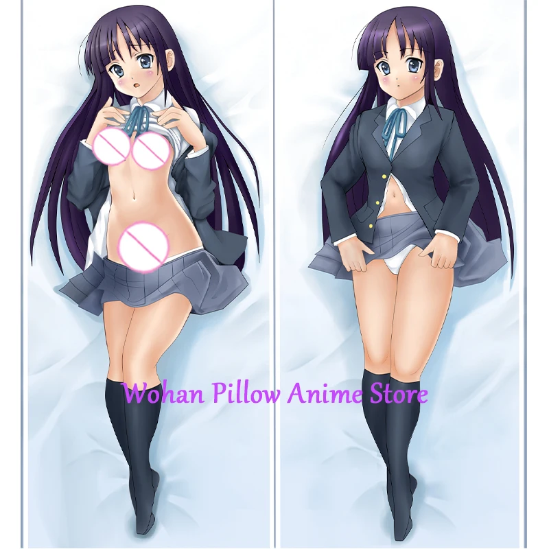 

Dakimakura Anime Pillow Cover Mio Akiyama Double Sided Print Life-size Halloween Christmas Decoration