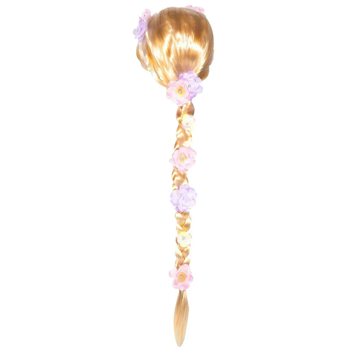 ABGN Зачарованный парик с большой косой, парик принцессы с цветами, парик для девочек, детский парик для выступлений