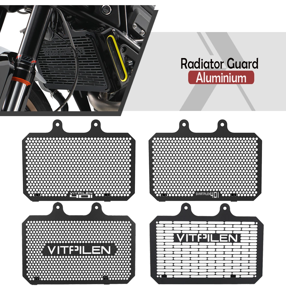 

Motorcycle Accessories Radiator Grille Guard Cover Protector For Husqvarna VITPILEN 401 Svartpilen 2018 2019 2020 2021 2022 2023