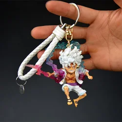 One Piece Luffy Gear 5 Nika Action Figures Toy Zoro Ace Pirate Garage Kits Model Keychain Anime Peripheral Birthday Fans Gift