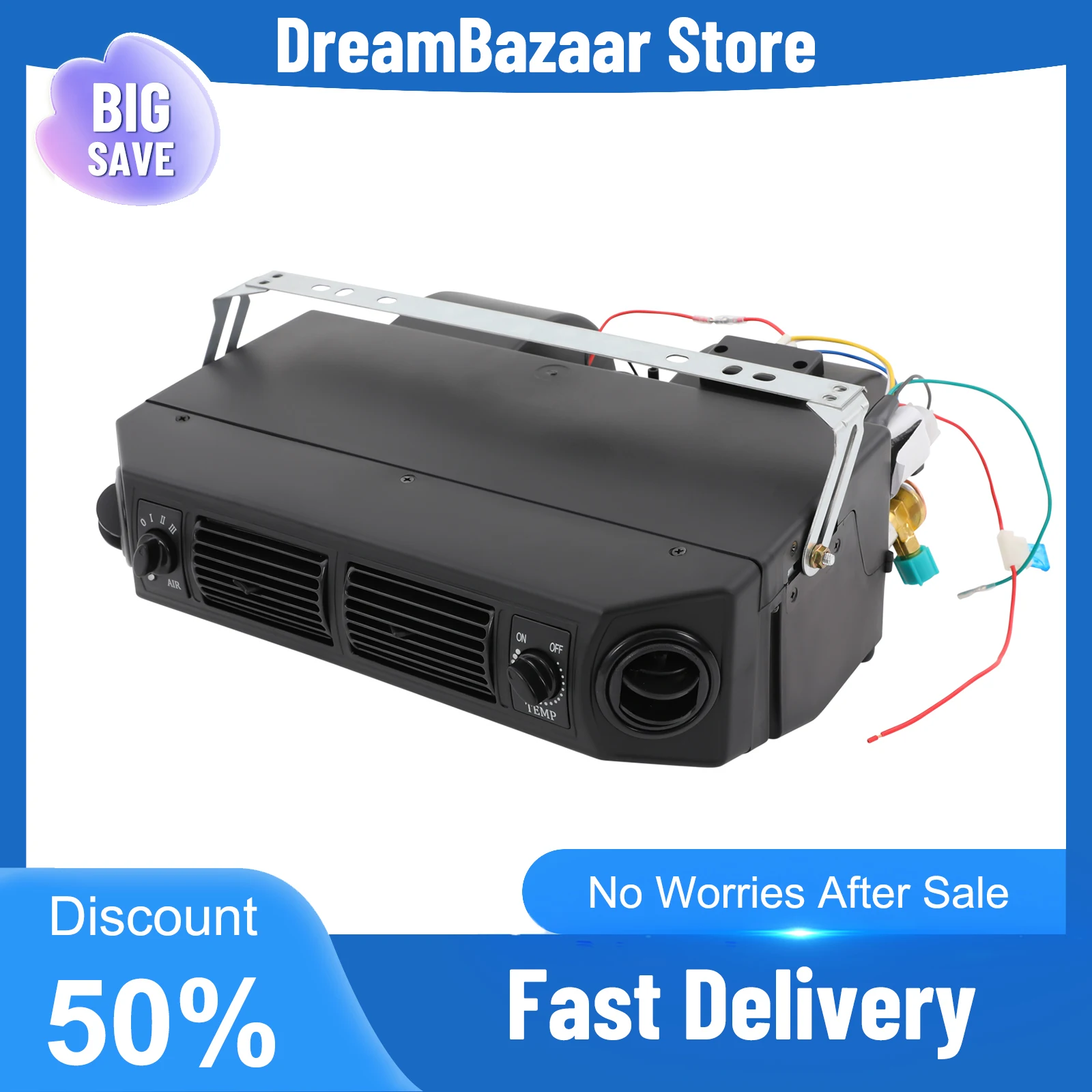 Air Conditioning Evaporator 3300kcal/h Refrigeration 3 Speed Levels 3-8°C Adjustment 65dB Low Noise 400CFM Air Volume