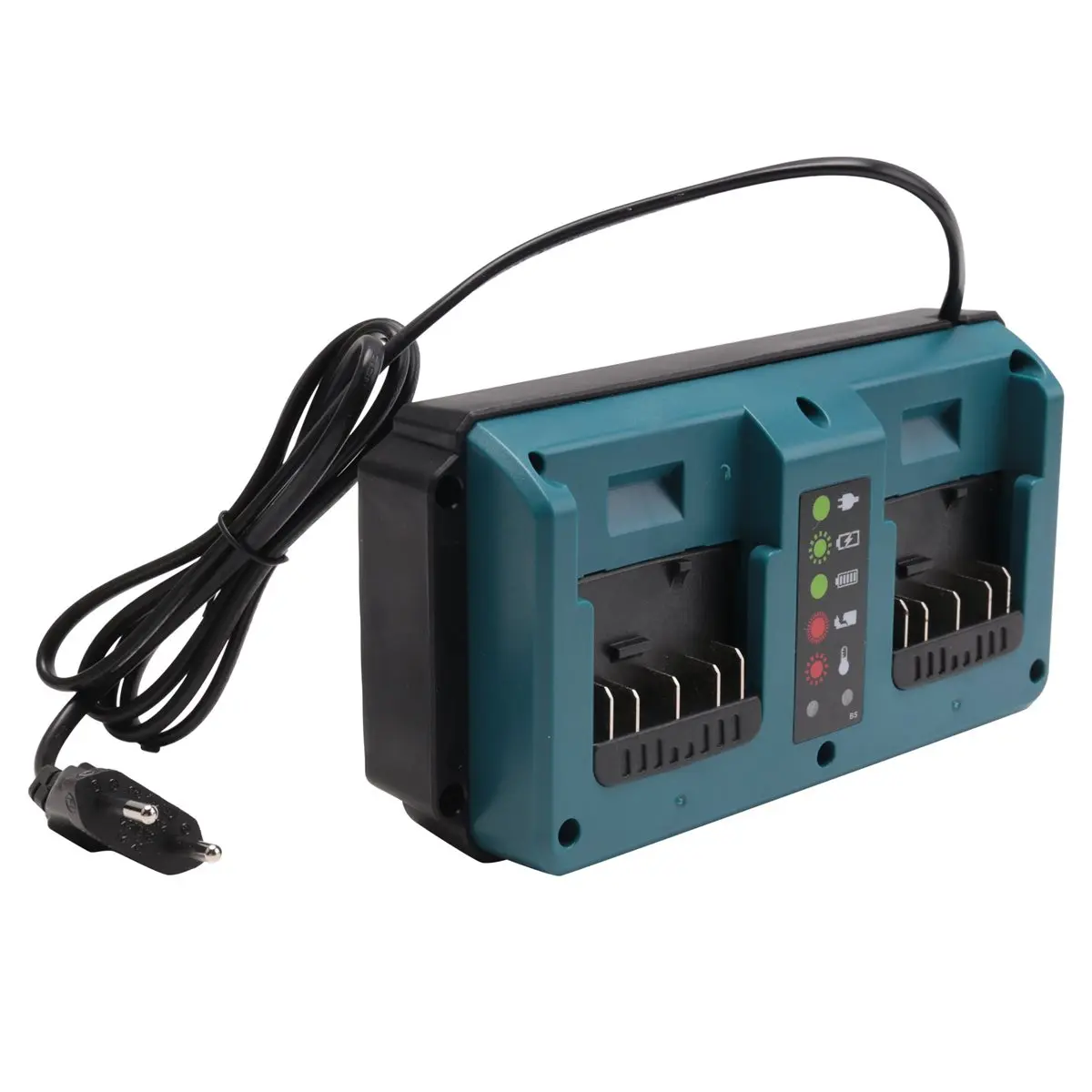 ✼2 Port Li-Ion Battery Charger Fast Charging for Bosch 18V 20V GBA18V80/GBA18V40/GBA18V120 EU Plug