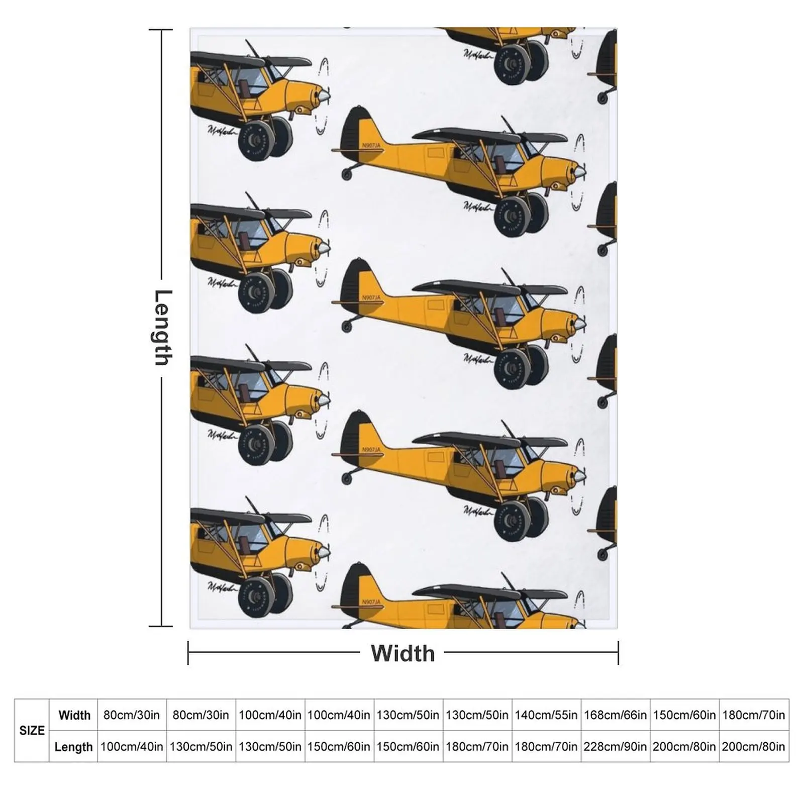 Yellow Experimental Super Cub Throw Blanket Decoratives Heavy for babies Nap Fashion Sofas Blankets