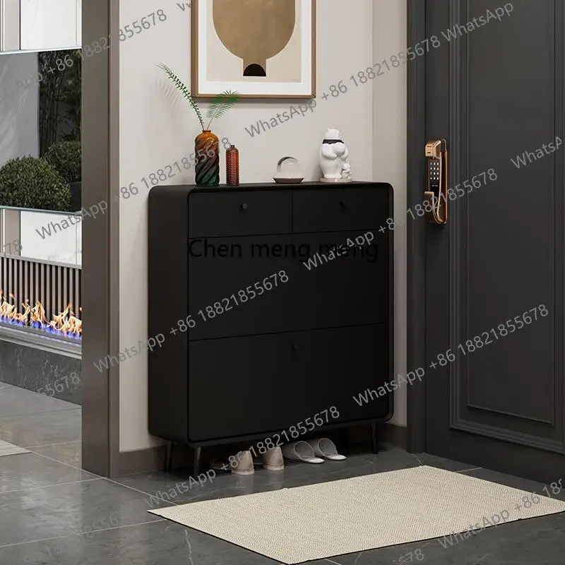 

Box Luxury Shoe Cabinet Organizer Storage Living Room Mobile Display Wooden Shoe Shelf Designer Gabinete Shoemakers Furniture