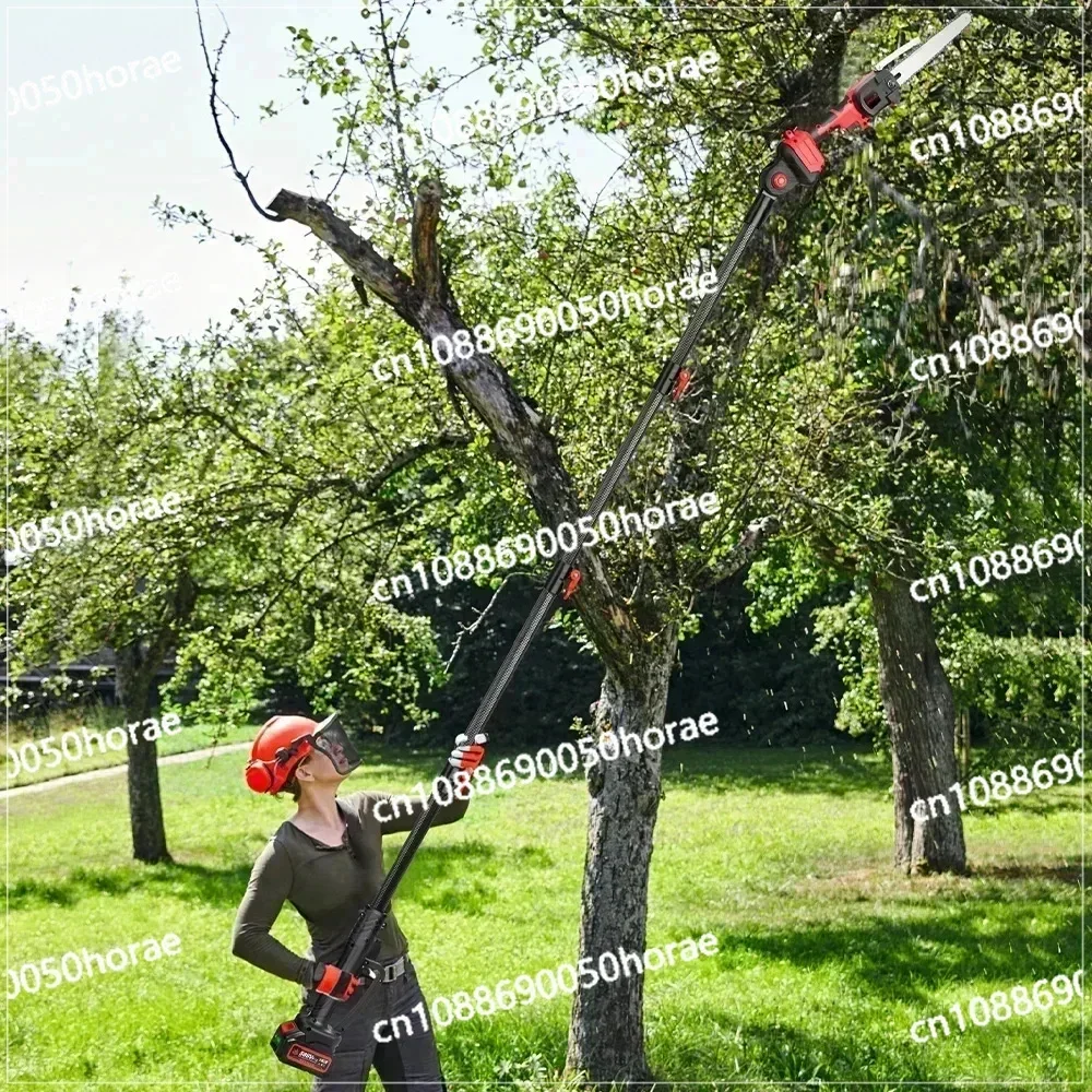 8inch Brushless Telescopic Pole Electric Chainsaw High Branch Height Cordless Garden Tree Pruning Tool for Makita 18V Battery