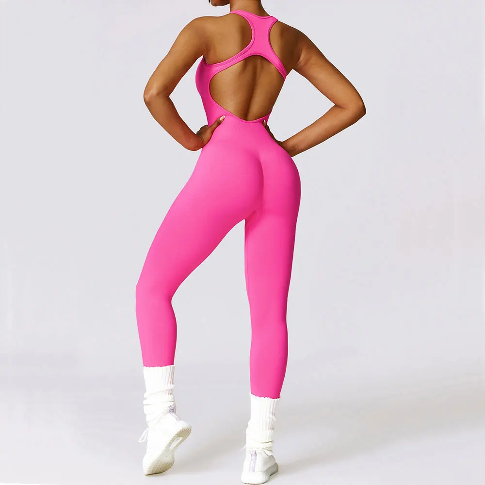 Women Training Yoga Set Sportswear Women Sports Jumpsuit Fitness Rompers Stretch Female Push Up Gym Workout Clothes Bodysuits