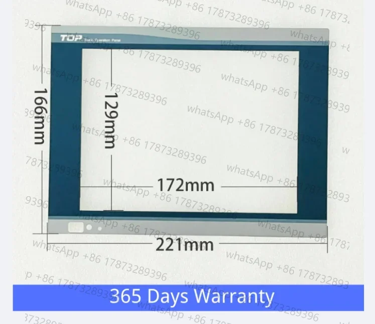 Kaca Panel Layar Sentuh untuk XTOP08TV-ED-E XTOP08TS-HD-A XTOP08TV-SD XTOP08TV-ED XTOP08TS-SD Film Overlay Membran