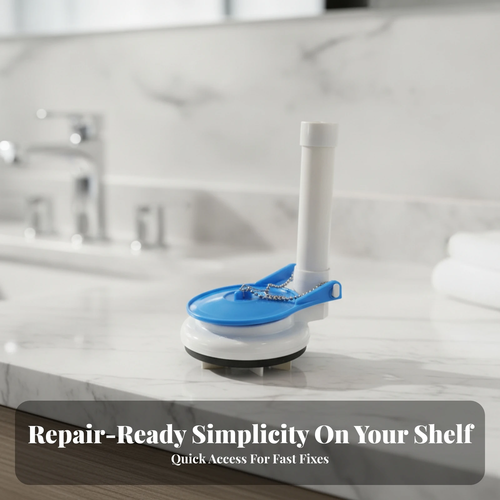 Toilet Flush Valve Assembly Reliable Toilet Flush Valve with Pull Chain Easy to Install Manual for Homeowners
