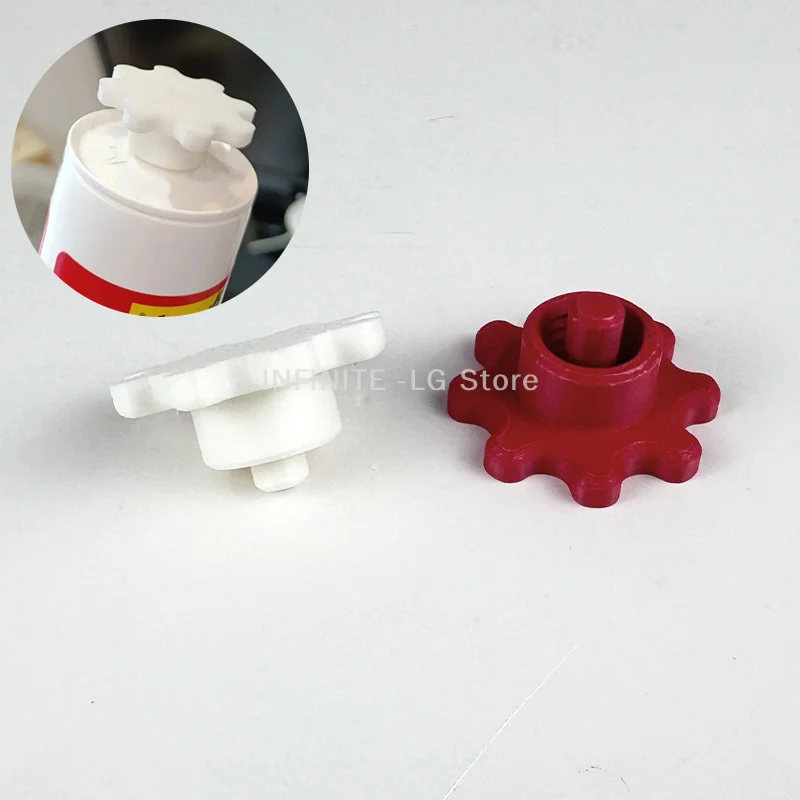 使いやすいコンパクトなポータブルチューブキャップ：ホース用ホワイトレッドシリコンチューブアクセサリー1個