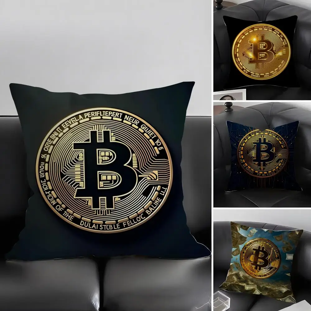 Модная наволочка для подушки Bitcoin Fashion из ультрамягкой ткани, приятной для кожи, с комфортом, словно облако, и скрытой молнией.