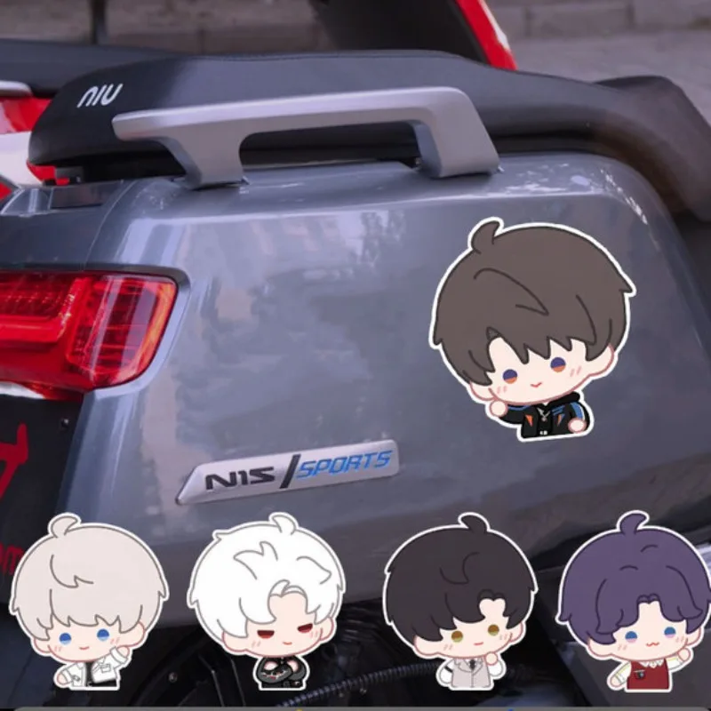 Love and Deepspace Caleb Sylus Xavier Rafayel игровая периферия светоотражающие наклейки персонализированные водонепроницаемые автомобильные наклейки игрушки