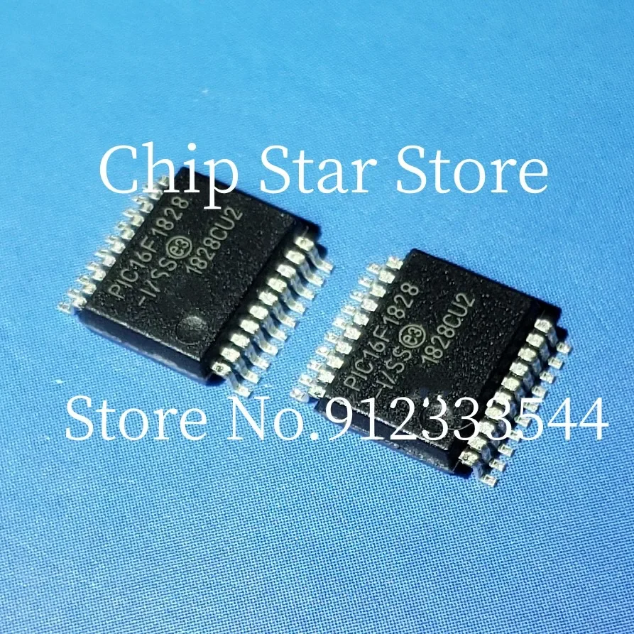 5-100pcs  PIC16F1828-I/SS PIC16F1828  8 Bit Microcontrollers MCU SSOP20  100%New And Original