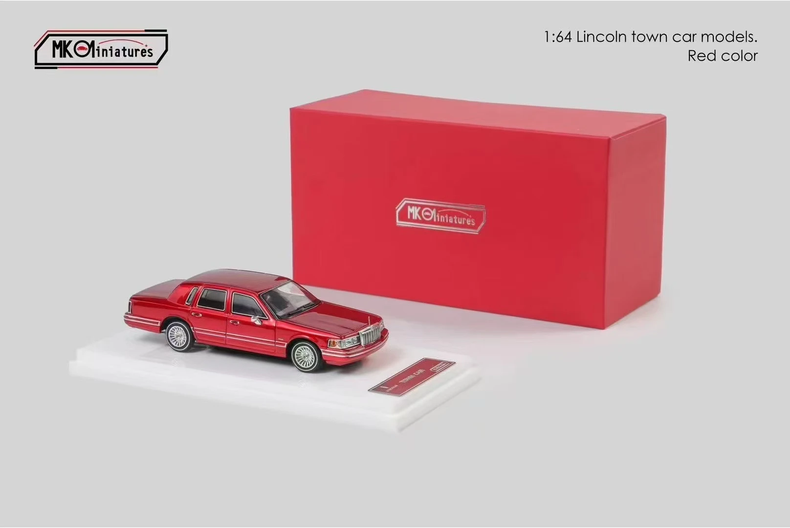 Spot MK Miniaturas 1:64 1992 Lincoln Lincoln City, liga, modelo de carro