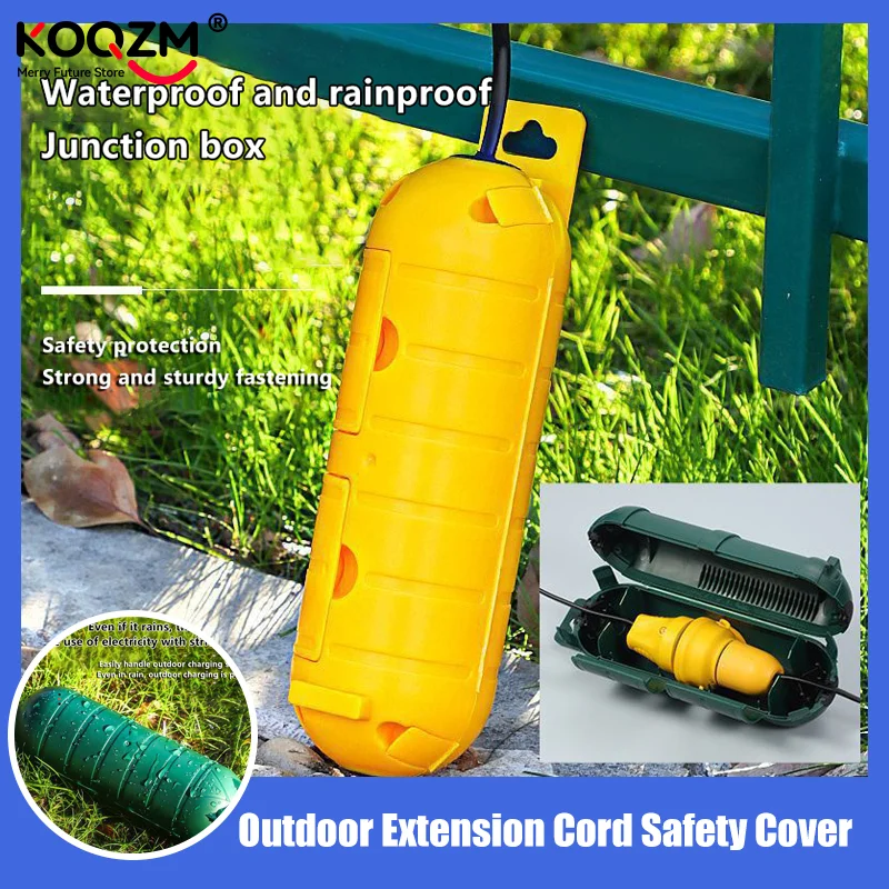 Electrical Connection Box To Protect Outdoor Outlet Plug Weatherproof Outdoor Extension Cord Safety Cover With Waterproof Seal