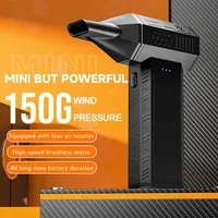 High Speed Electric Fan Air Blower Adjustable Wind Speed Electric Air Duster 110000 RPM Speed 150G Wind Pressure