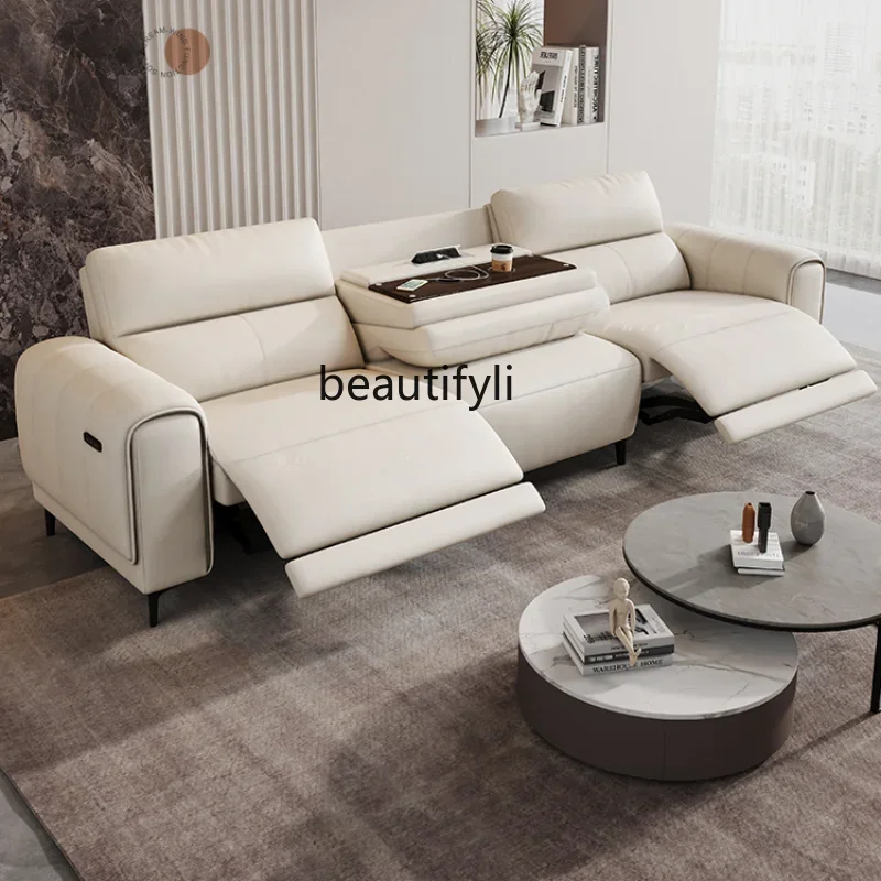 

Italian First-Class Space Electric Multi-Function Cabin Sofa Living Room Home Theater Small Apartment Fabric Combination