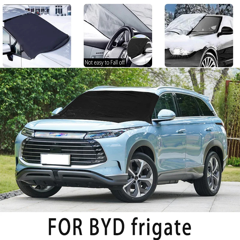 

Car snow cover front cover for BYD frigate snowprotection heat insulation Sunscreen wind Frost prevention car accessories